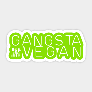 Gangsta Vegan Sticker